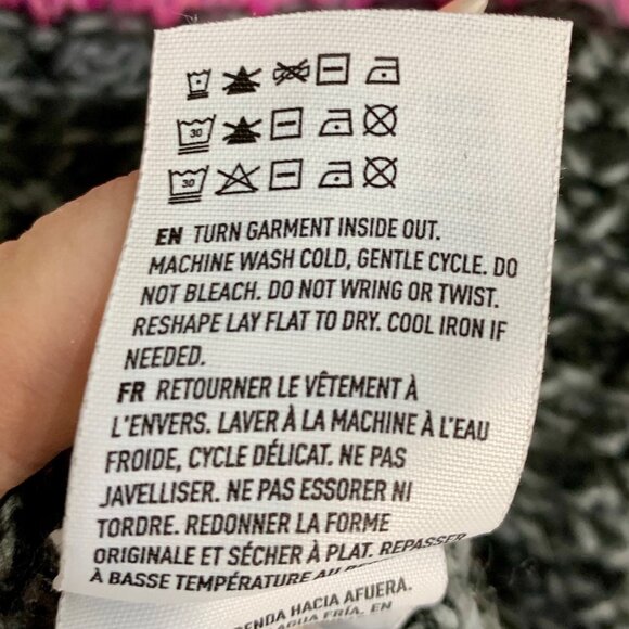 American Eagle Fair Isle Jegging Sweater XS Snowflake Pattern Rainbow Multicolor - Picture 9 of 9